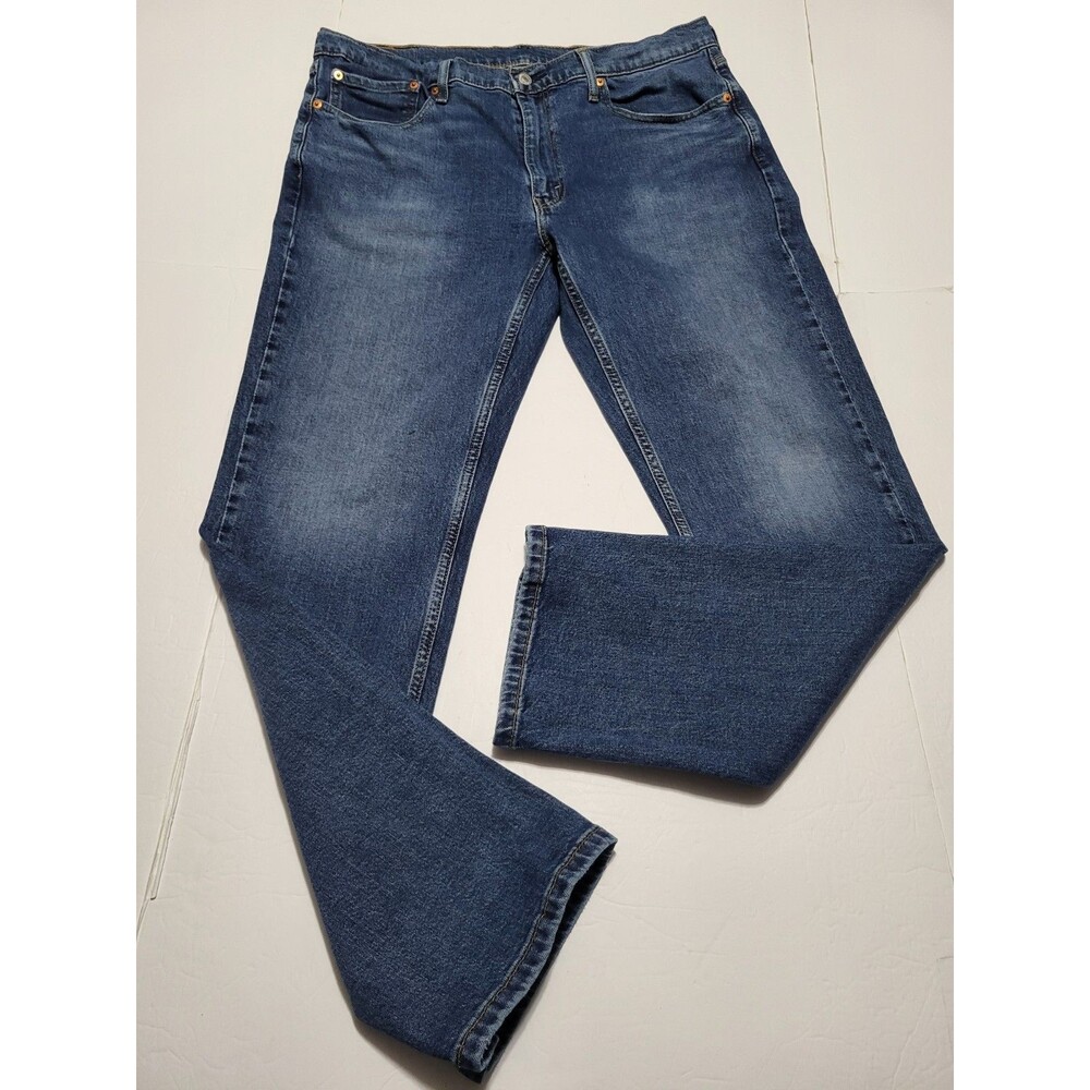Levi's Jeans Men's 36x32 Blue 514 Straight Fit Dark Wash Denim